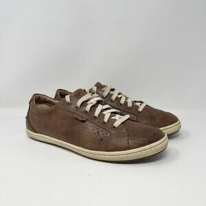 Taos Freedom Casual Sneakers Womens 11 Brown Leather‎ Lace Up Arch FRE-12810